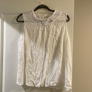 1.State crinkle mock neck blouse